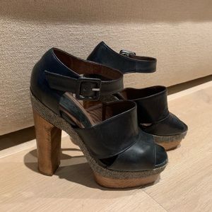 Marni women’s heeled peep toe with platform